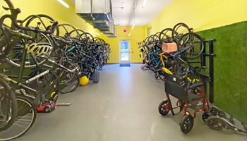 Room full of bikes